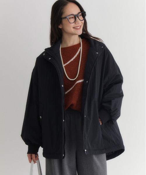 【店舗クリーニング済】MBE 中綿ジャケット レディース ブラック HONEYSUCKLE ROSE(ハニーサックルローズ)【レディース】スタンドネック