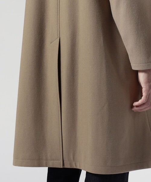 ウールナイロン バルカラーコート（ステンカラーコート