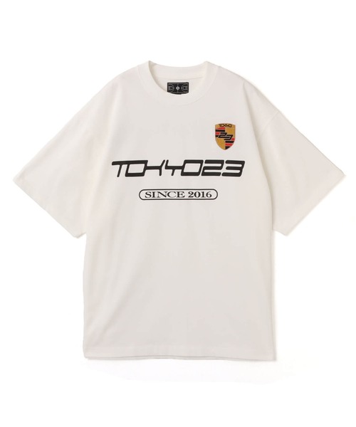 TOKYO 23(トウキョウニジュウサン)の「TOKYO 23 Racing Emblem T-shirt / トウキョウ 23 レーシング エンブレム ティーシャツ(Tシャツ/カットソー・メンズ・カモフラージュ/ブラック/ホワイト・XXL/XL/S/L/M)」の1枚目の写真