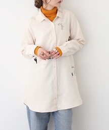 FUNALIVE（ファンアライブ）の「ポケ猫刺繍チュニック（チュニック）」