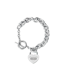 VVV（ブイブイブイ）の「シグネチャーロゴハートチェーントグルサージカルブレスレット（ブレスレット）」