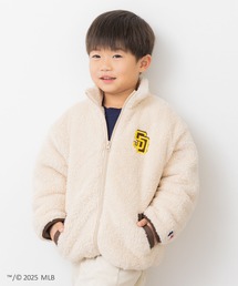 MLB（メジャーリーグベースボール）の「〈MLB〉刺繍ロゴ ボアジャケット（ブルゾン）」