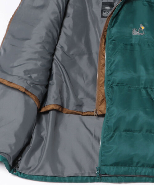 go slow caravan(ゴースローキャラバン)の「ロフテック中綿3WAY パファーJKT(ブルゾン・メンズ・ダークグリーン/ブラック/パープル・LARGE/MEDIUM/X-LARGE/SMALL)」の8枚目の写真