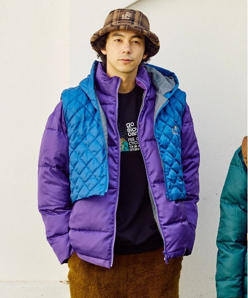 go slow caravan(ゴースローキャラバン)の「ロフテック中綿3WAY パファーJKT(ブルゾン・メンズ・ダークグリーン/ブラック/パープル・LARGE/MEDIUM/X-LARGE/SMALL)」の3枚目の写真