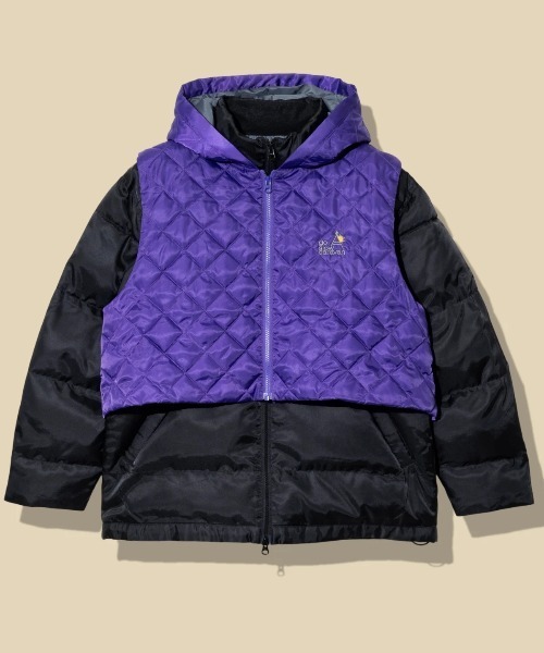 go slow caravan(ゴースローキャラバン)の「ロフテック中綿3WAY パファーJKT(ブルゾン・メンズ・ダークグリーン/ブラック/パープル・LARGE/MEDIUM/X-LARGE/SMALL)」の2枚目の写真