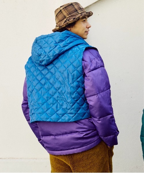 go slow caravan(ゴースローキャラバン)の「ロフテック中綿3WAY パファーJKT(ブルゾン・メンズ・ダークグリーン/ブラック/パープル・LARGE/MEDIUM/X-LARGE/SMALL)」の16枚目の写真