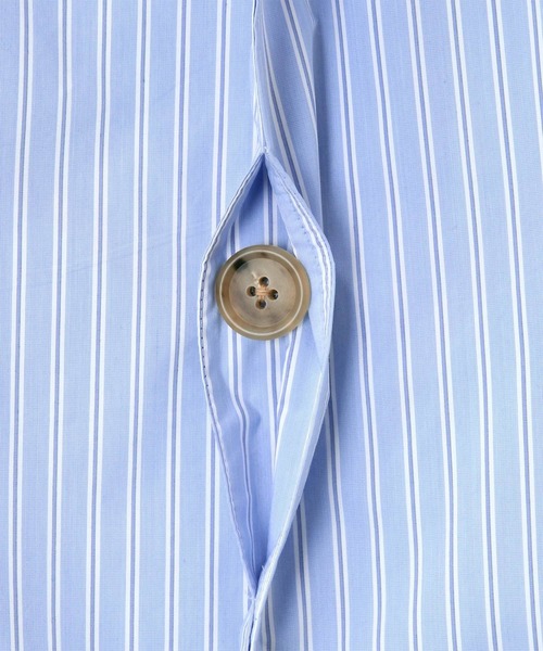 Paul Smith（ポールスミス）の「エアリーストライプ チェスターコート / 133113 101YC（チェスターコート・メンズ・ライトブルー・SMALL/LARGE/X-LARGE）」の3枚目の写真