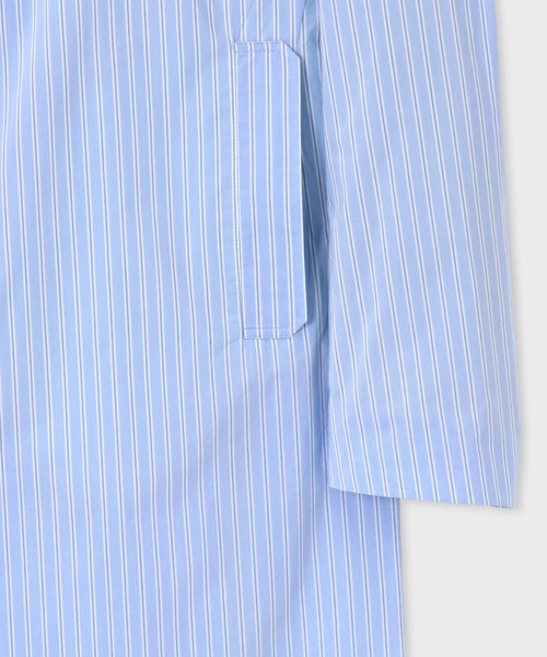 Paul Smith（ポールスミス）の「エアリーストライプ チェスターコート / 133113 101YC（チェスターコート・メンズ・ライトブルー・SMALL/LARGE/X-LARGE）」の4枚目の写真