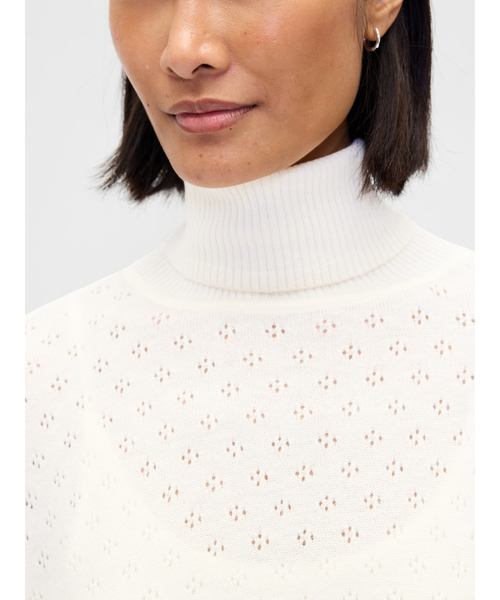 GAP(ギャップ)の「オーバーサイズ ポインテール タートルネック(ニット/セーター・レディース・ホワイト/ブラウン・M/L/XS/S)」の4枚目の写真