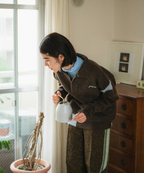 PAMM（パム）の「PAMMのスキッパーニット（ニット/セーター・レディース・ダークブラウン/ブラック系/ミント・2/3）」の16枚目の写真