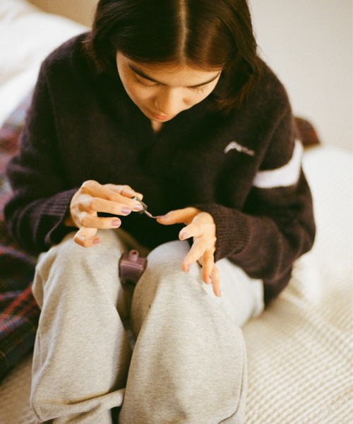 PAMM（パム）の「PAMMのスキッパーニット（ニット/セーター・レディース・ダークブラウン/ブラック系/ミント・2/3）」の11枚目の写真