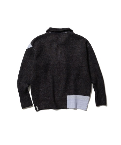 PAMM（パム）の「PAMMのスキッパーニット（ニット/セーター・レディース・ダークブラウン/ブラック系/ミント・2/3）」の14枚目の写真