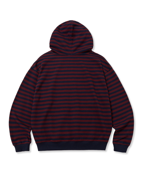 BROWNBREATH（ブラウンブレス）の「STRIPE TAG HOODIE - BURGUNDY（パーカー・メンズ・その他・X-LARGE/SMALL/MEDIUM/LARGE）」の2枚目の写真