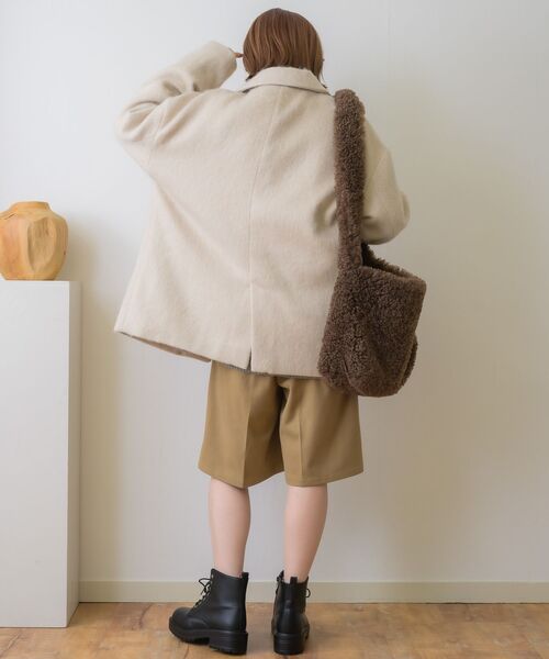 RETRO GIRL（レトロガール）の「FウールシャギーテーラーJK（テーラードジャケット・レディース・ブラウン/ベージュ/チャコールグレー・FREE）」の16枚目の写真