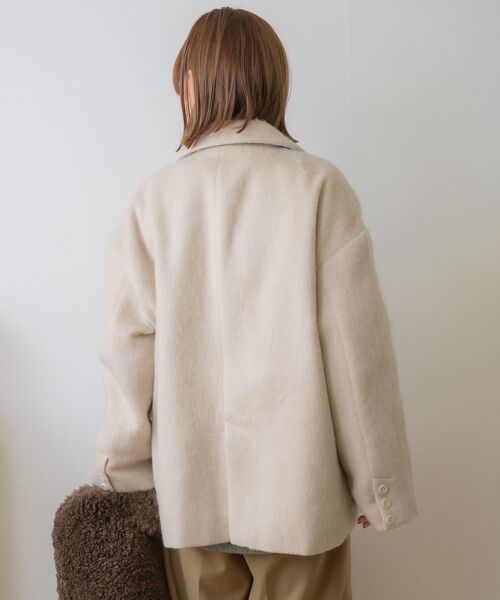 RETRO GIRL（レトロガール）の「FウールシャギーテーラーJK（テーラードジャケット・レディース・ブラウン/ベージュ/チャコールグレー・FREE）」の20枚目の写真