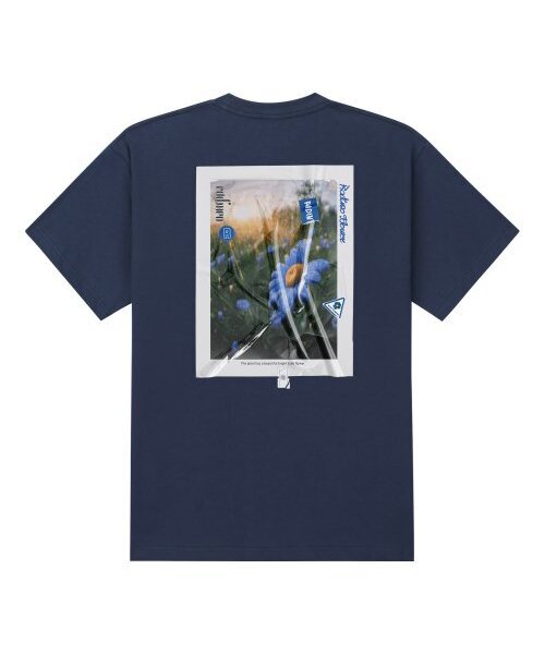 RADINEO(ラディネオ)の「トライアングルフラワー半袖Tシャツネイビー(Tシャツ/カットソー・メンズ・その他・MEDIUM/SMALL/X-LARGE/LARGE)」の1枚目の写真