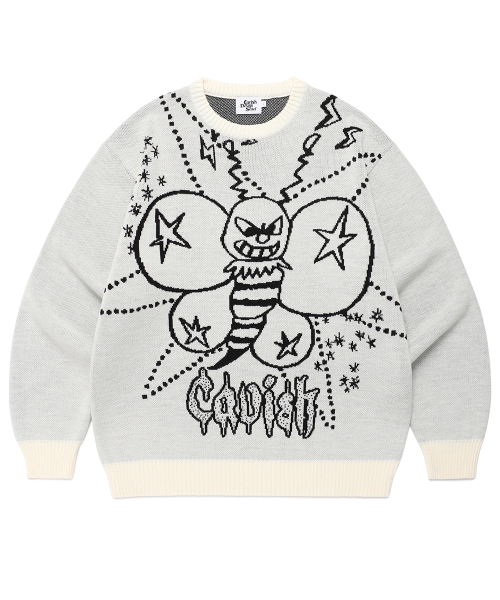 HONEY BEE KNIT SWEATER IVORY(CV2FSUK600A)