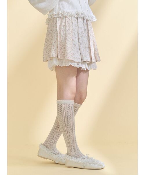 merry jenny(メリージェニー)の「flowerアソートプリーツミニスカート(スカート・レディース・ブルー/ピンク・FREE)」の17枚目の写真