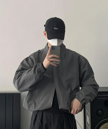 NUS（ナス）の「YEIウィンドカラージャケット（チャコール）（ブルゾン）」