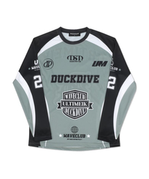 DUCKDIVE（ダックダイブ）の「オフロードメッシュロングスリーブグレー（Tシャツ/カットソー）」