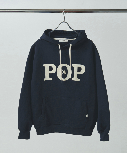 ECORR（エコル）の「POPシグネチャーフードパーカー_ネイビー（パーカー・レディース・その他・3(XL)/1(M)/2(L)）」の6枚目の写真