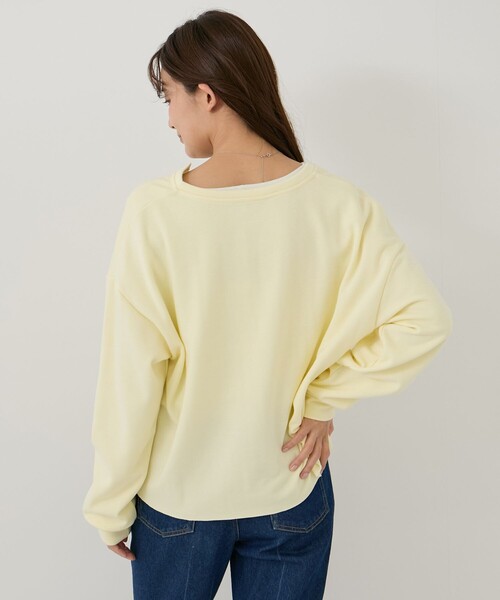 Jayro(ジャイロ)の「キーネック裏シャギートップス(Tシャツ/カットソー・レディース・チャコールグレー/ネイビー/イエロー・M)」の20枚目の写真