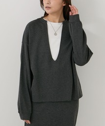 Jayro | キーネック裏シャギートップス(Tシャツ/カットソー)