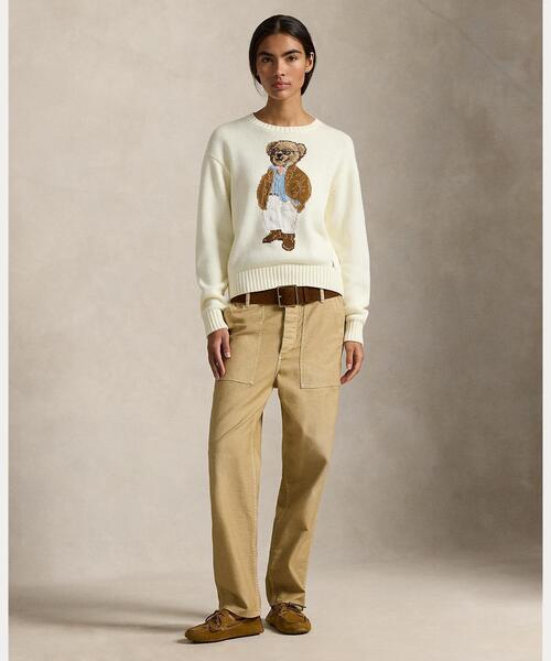 Polo ベア コットン クルーネック セーター（ニット/セーター）｜POLO