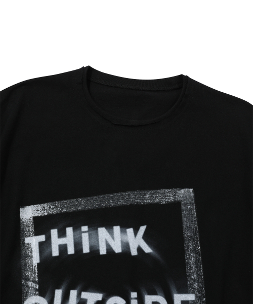 EPISODE UNTITLED(エピソードアンタイトルド)の「ハンドペイントTシャツ_ブラック(Tシャツ/カットソー・レディース・その他・2/3)」の3枚目の写真