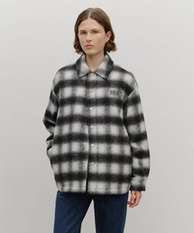MARITHE + FRANCOIS GIRBAUD（マリテフランソワジルボー）の「CLASSIC LOGO OVERSIZED FLANNEL CHECK SHIRT JACKET（ブルゾン）」