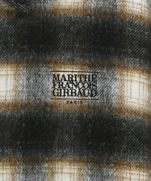 MARITHE + FRANCOIS GIRBAUD(マリテフランソワジルボー)の「CLASSIC LOGO OVERSIZED FLANNEL CHECK SHIRT JACKET(ブルゾン・レディース・Beige/Black・LARGE/MEDIUM/SMALL/X-LARGE)」の10枚目の写真