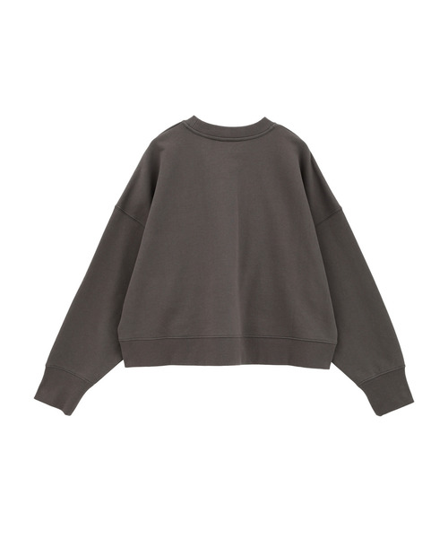 CONVERSE TOKYO（コンバーストウキョウ）の「LOGO PRINT SHORT SWEAT（スウェット・レディース・オフホワイト/杢グレー/ミント/チャコールグレー・FREE）」の14枚目の写真