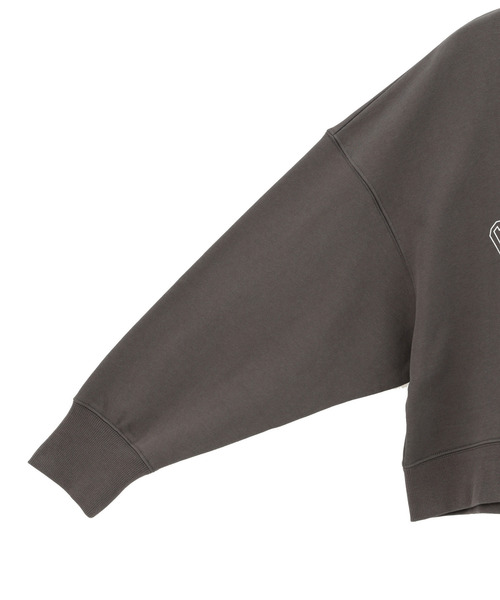 CONVERSE TOKYO（コンバーストウキョウ）の「LOGO PRINT SHORT SWEAT（スウェット・レディース・オフホワイト/杢グレー/ミント/チャコールグレー・FREE）」の17枚目の写真