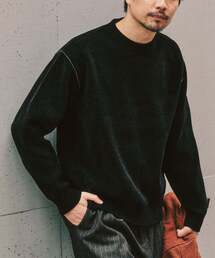 417 EDIFICE | 追加 モールニット カラーリブ プルオーバー(ニット/セーター)