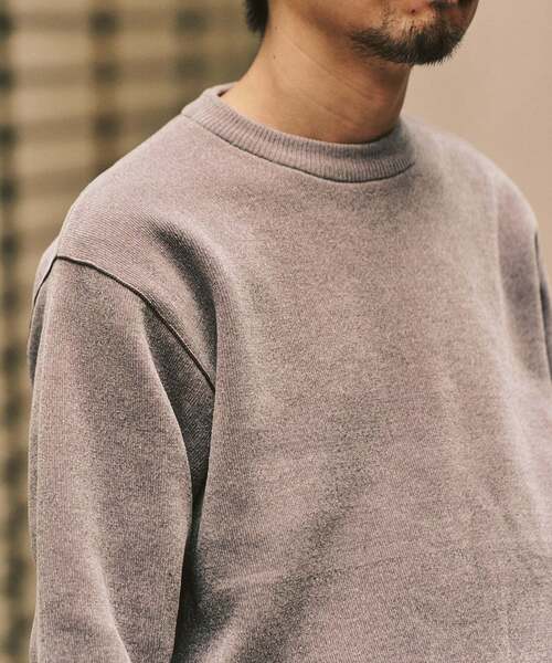 417 EDIFICE（フォーワンセブンエディフィス）の「追加 モールニット カラーリブ プルオーバー（ニット/セーター・メンズ・ホワイト系その他/グレー/カーキ/ブラック/イエロー/ボルドー・MEDIUM/X-LARGE/LARGE）」の20枚目の写真