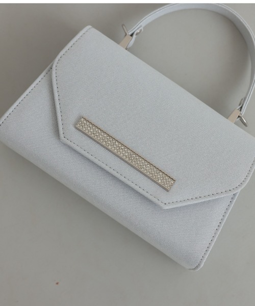 Cupid Heart（キューピッドハート）の「【Cupid Heart】結婚式用！ラメハンドbag（ハンドバッグ・レディース・ブラック/シルバー/ベージュ・MEDIUM）」の8枚目の写真