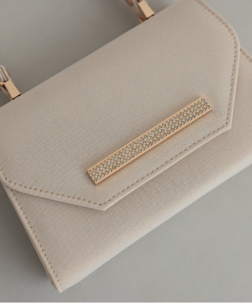 Cupid Heart（キューピッドハート）の「【Cupid Heart】結婚式用！ラメハンドbag（ハンドバッグ・レディース・ブラック/シルバー/ベージュ・MEDIUM）」の9枚目の写真