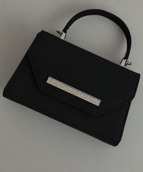 Cupid Heart（キューピッドハート）の「【Cupid Heart】結婚式用！ラメハンドbag（ハンドバッグ・レディース・ブラック/シルバー/ベージュ・MEDIUM）」の15枚目の写真