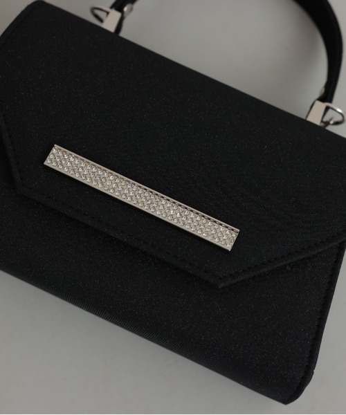Cupid Heart（キューピッドハート）の「【Cupid Heart】結婚式用！ラメハンドbag（ハンドバッグ・レディース・ブラック/シルバー/ベージュ・MEDIUM）」の13枚目の写真