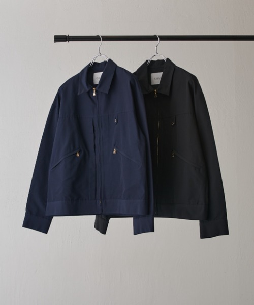 CULLNI（クルニ）の「【CULLNI exclusive for Lui's】衿付きZIPブルゾン（ブルゾン・メンズ・ネイビー/ブラック・1/2）」の3枚目の写真