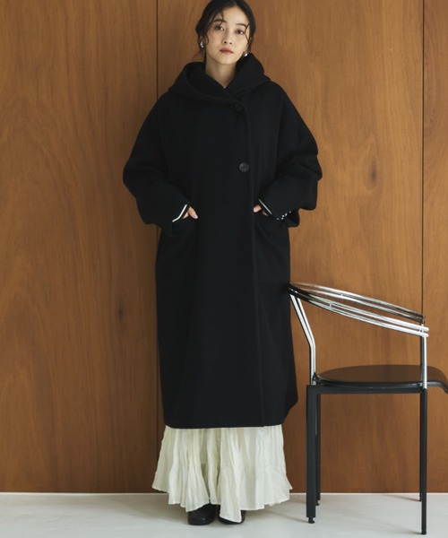 セール】フードガウンロングコート（その他アウター）｜DOUX ARCHIVES