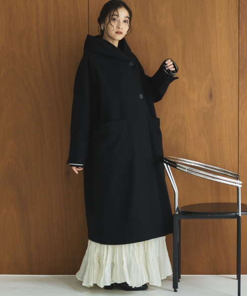 セール】フードガウンロングコート（その他アウター）｜DOUX ARCHIVES