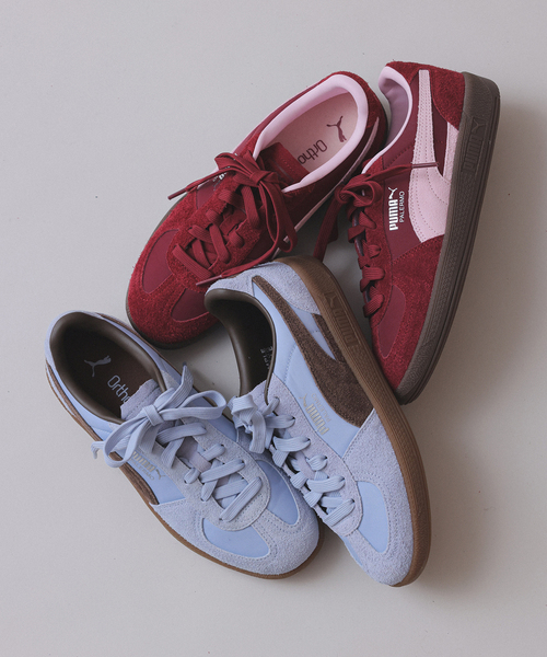 PUMA（プーマ）の「PUMA/プーマ SLOBE別注 パレルモ（スニーカー・レディース・サックスブルー/ボルドー・24cm/23.5cm/23cm/22.5cm/25cm/24.5cm）」の4枚目の写真