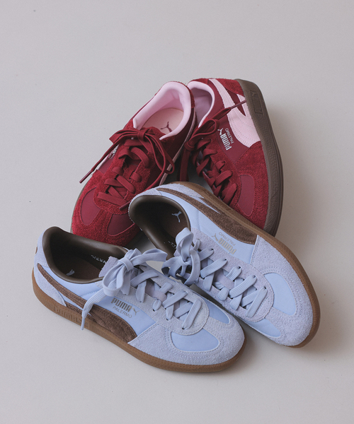 PUMA（プーマ）の「PUMA/プーマ SLOBE別注 パレルモ（スニーカー・レディース・サックスブルー/ボルドー・24cm/23.5cm/23cm/22.5cm/25cm/24.5cm）」の5枚目の写真