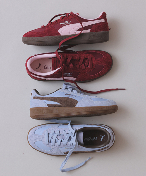PUMA（プーマ）の「PUMA/プーマ SLOBE別注 パレルモ（スニーカー・レディース・サックスブルー/ボルドー・24cm/23.5cm/23cm/22.5cm/25cm/24.5cm）」の7枚目の写真
