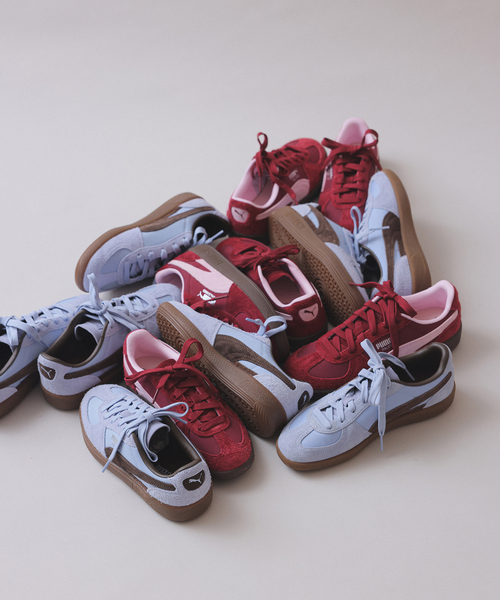 PUMA（プーマ）の「PUMA/プーマ SLOBE別注 パレルモ（スニーカー・レディース・サックスブルー/ボルドー・24cm/23.5cm/23cm/22.5cm/25cm/24.5cm）」の8枚目の写真