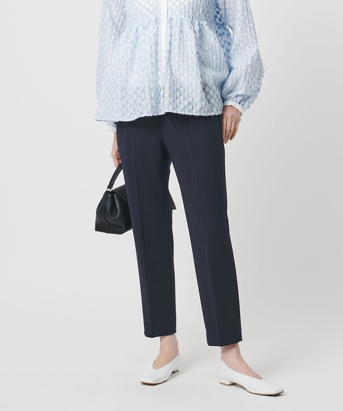 UNITED ARROWS（ユナイテッドアローズ）の「ダブルクロス スリムパンツ ‐ストレッチ ウォッシャブル‐（スラックス・レディース・ネイビー/ダークグレー・40/38/36/34）」の2枚目の写真