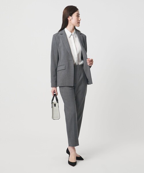 UNITED ARROWS（ユナイテッドアローズ）の「ダブルクロス スリムパンツ ‐ストレッチ ウォッシャブル‐（スラックス・レディース・ネイビー/ダークグレー・40/38/36/34）」の4枚目の写真