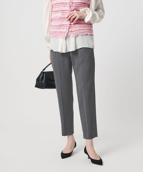 UNITED ARROWS（ユナイテッドアローズ）の「ダブルクロス スリムパンツ ‐ストレッチ ウォッシャブル‐（スラックス・レディース・ネイビー/ダークグレー・40/38/36/34）」の6枚目の写真