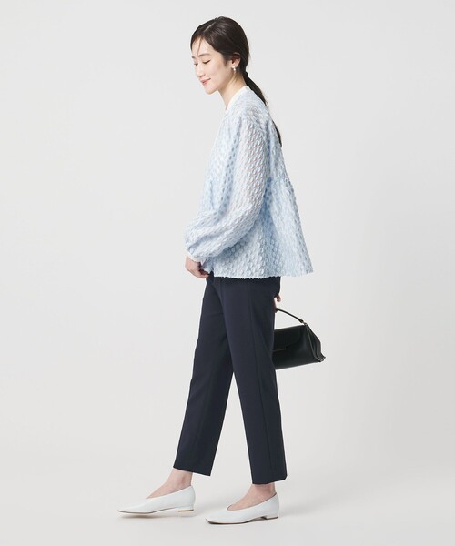 UNITED ARROWS（ユナイテッドアローズ）の「ダブルクロス スリムパンツ ‐ストレッチ ウォッシャブル‐（スラックス・レディース・ネイビー/ダークグレー・40/38/36/34）」の8枚目の写真